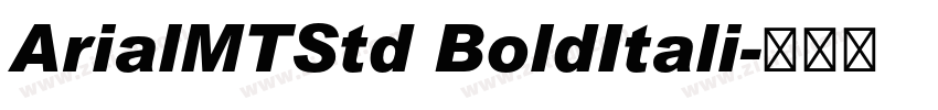 ArialMTStd BoldItali字体转换